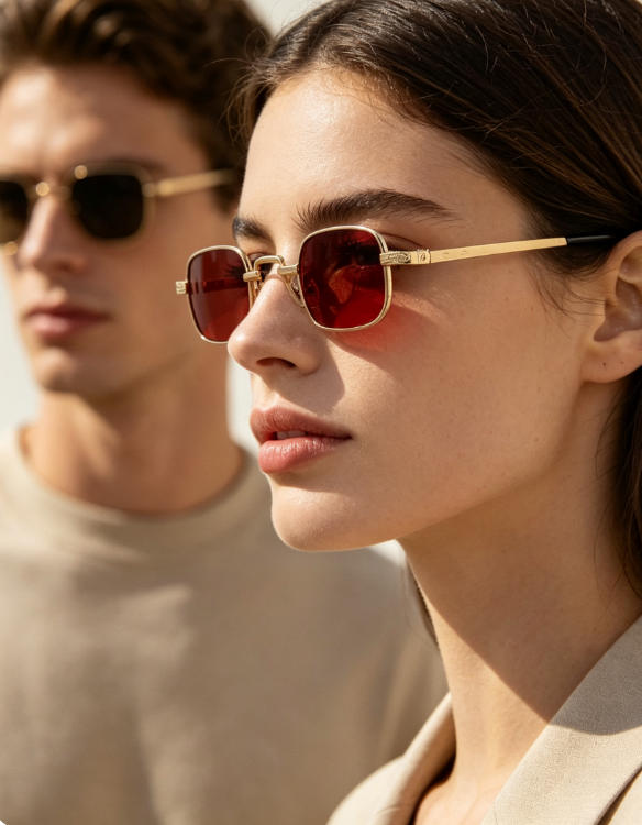 New Hip-Hop Sunglasses Trendy Colorful Sunglasses for Men and Women Metal Square Frame Sunglasses Wholesale
