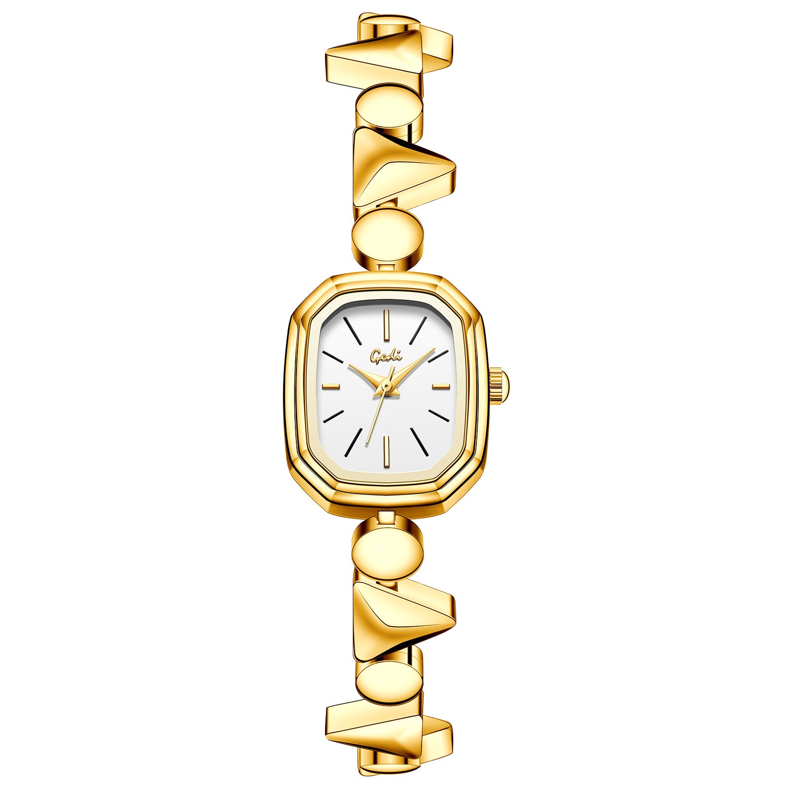 Vintage Square Quartz Watch for Women - 3ATM Waterproof Alloy Bracelet Wristwatch